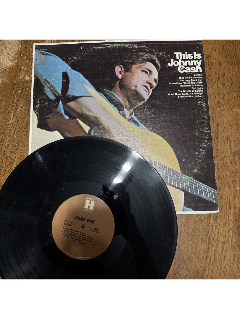 Johnny Cash This Is Johnny Cash LP Harmony HS 11342 Stereo Vintage Vinyl Play
